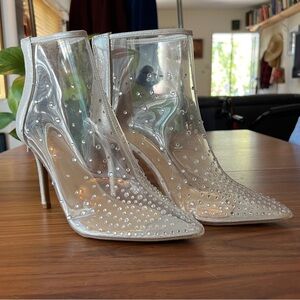 Jessica Simpson rhinestone booties